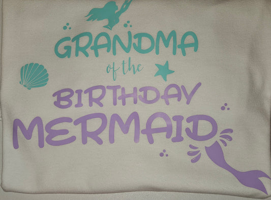 XiAn Custom Mermaid Birthday Theme T-Shirts